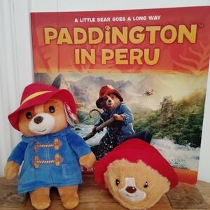 Paddington Bear Ty  Plush Toy & Beanie Bouncer with Book Set In Peru movie 🍿